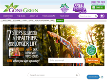 Tablet Screenshot of gonegreenstore.com